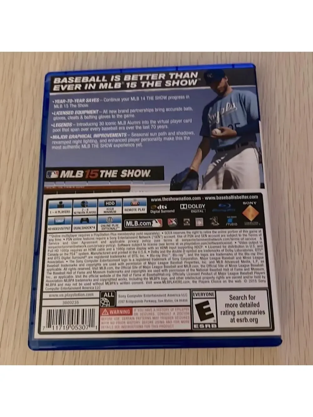 PlayStation 4 MLB the Show 15 unsealed but never played